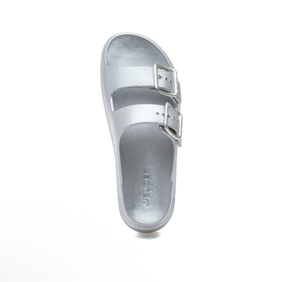 J/Slides Simply Silver EVA Platform Slides - Picture 1 of 14